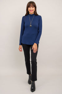 Tonya Top, Indigo, Bamboo