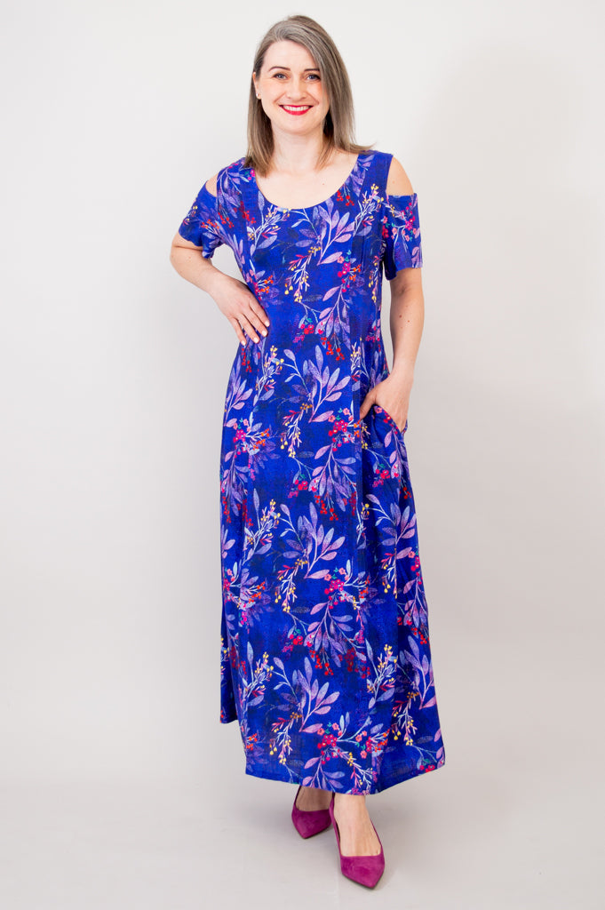 Trina Dress, Violetta, Linen Bamboo - Final Sale