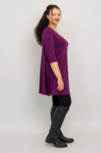 Veronica Tunic, Orchid Mums, Bamboo - Final Sale