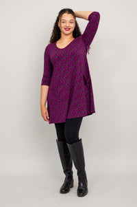Veronica Tunic, Orchid Mums, Bamboo - Final Sale