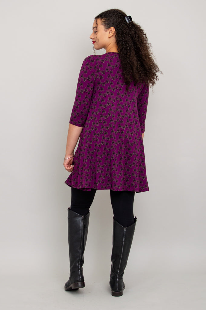 Veronica Tunic, Orchid Mums, Bamboo - Final Sale