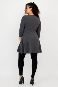 Wilma Tunic, Graphite, Bamboo - Final Sale