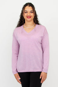 Wishes Sweater, Dusty Rose, 100% Merino Wool- Final Sale