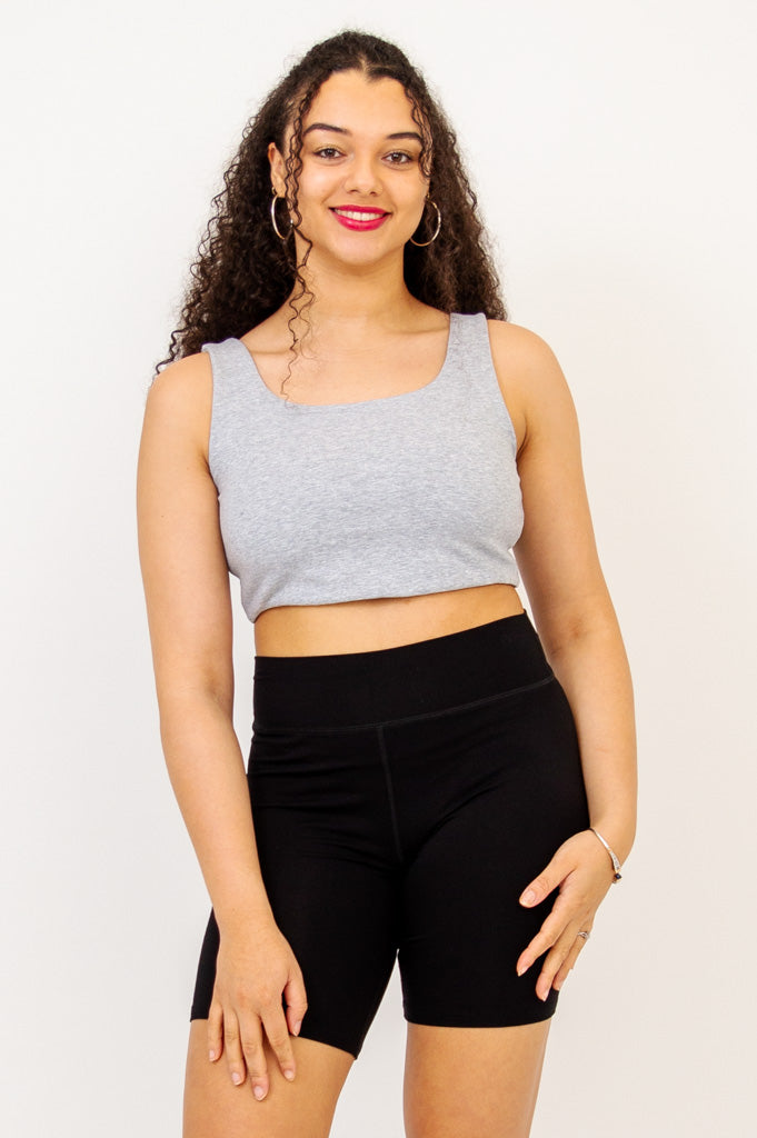 Yoko Bra, Graphite, Cotton - Final Sale