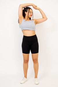 Yoko Bra, Graphite, Cotton - Final Sale