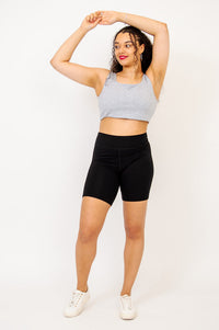 Yoko Bra, Graphite, Cotton - Final Sale