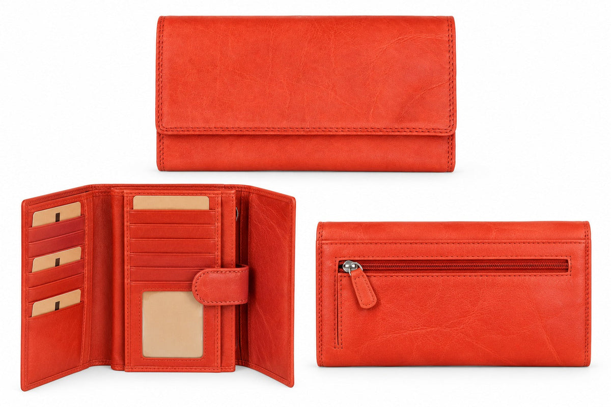 Adrian Klis 105, Ladies Wallet - Red