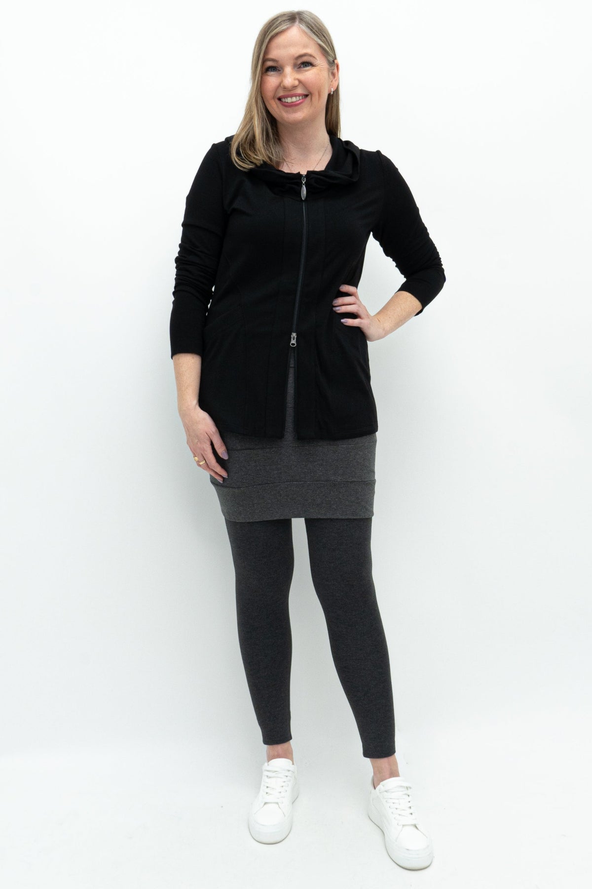 Whistler Skirt, Graphite, Bamboo - Final Sale
