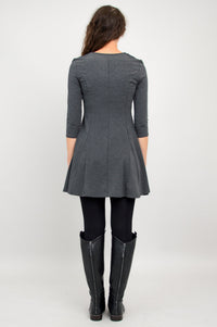 Wilma Tunic, Graphite, Bamboo - Final Sale