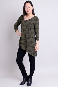 Winnie Tunic, Khaki Azalea, Bamboo  - Final Sale