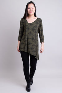 Winnie Tunic, Khaki Azalea, Bamboo  - Final Sale