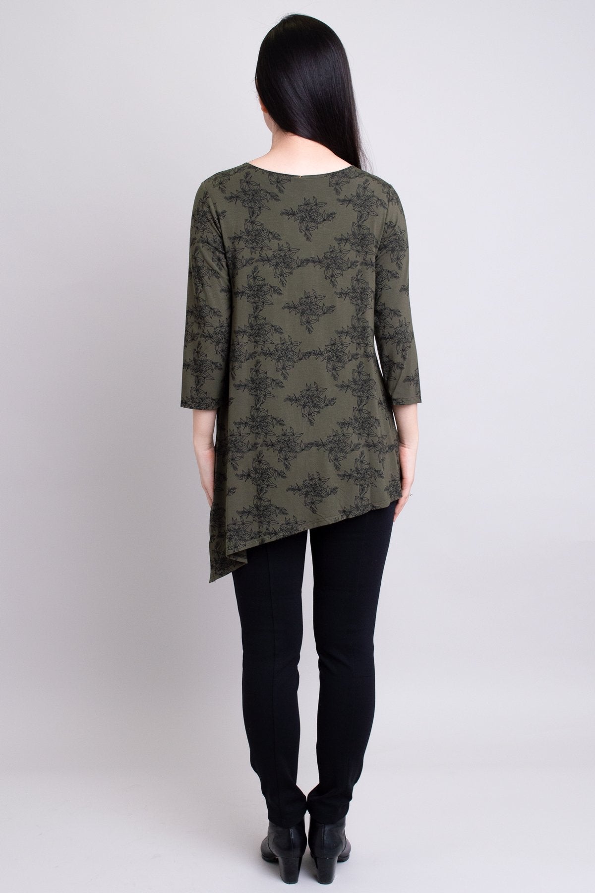 Winnie Tunic, Khaki Azalea, Bamboo  - Final Sale