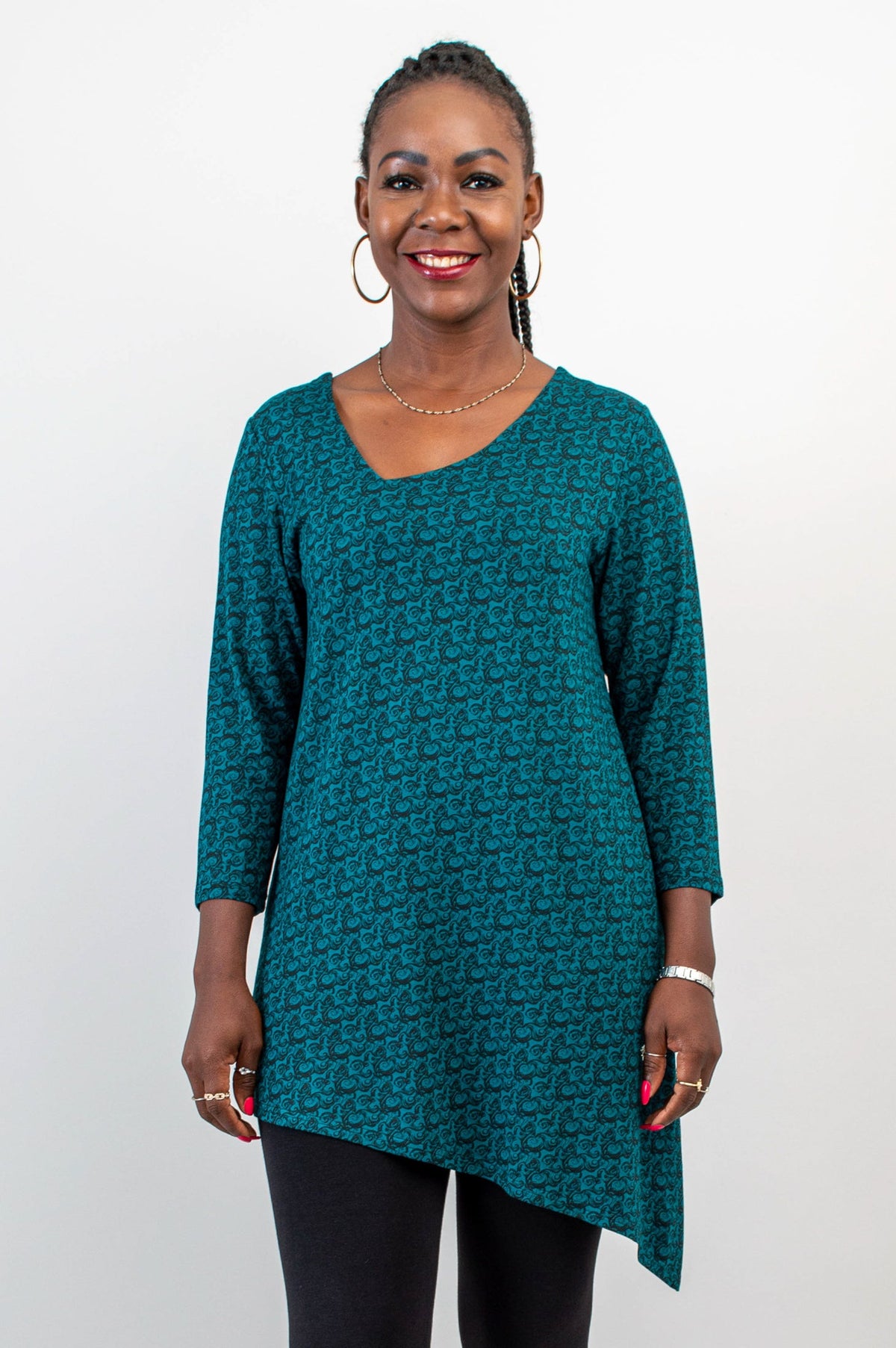 Winnie Tunic, Ocean Waves, Bamboo - Final Sale