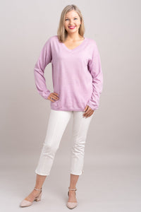 Wishes Sweater, Dusty Rose, 100% Merino Wool- Final Sale