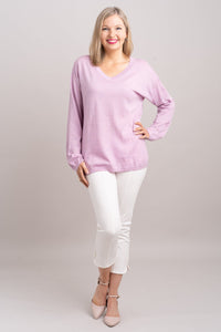Wishes Sweater, Dusty Rose, 100% Merino Wool- Final Sale