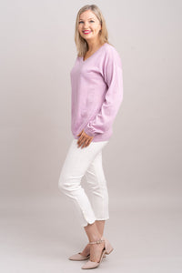 Wishes Sweater, Dusty Rose, 100% Merino Wool- Final Sale