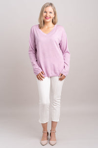 Wishes Sweater, Dusty Rose, 100% Merino Wool- Final Sale