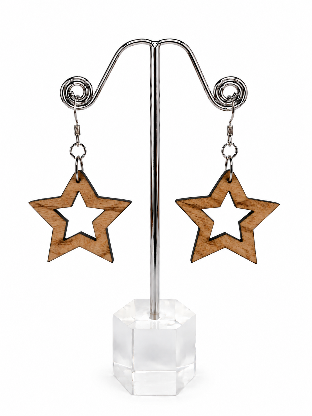 Wish Star Cutout Dangle Earrings