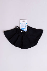 Unisex black comfortable face mask made with natural bamboo fibers-pack of five.