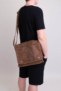 Adrian Klis 2471 Messenger Bag, Buffalo Leather