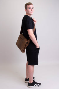 Adrian Klis 2471 Messenger Bag, Buffalo Leather