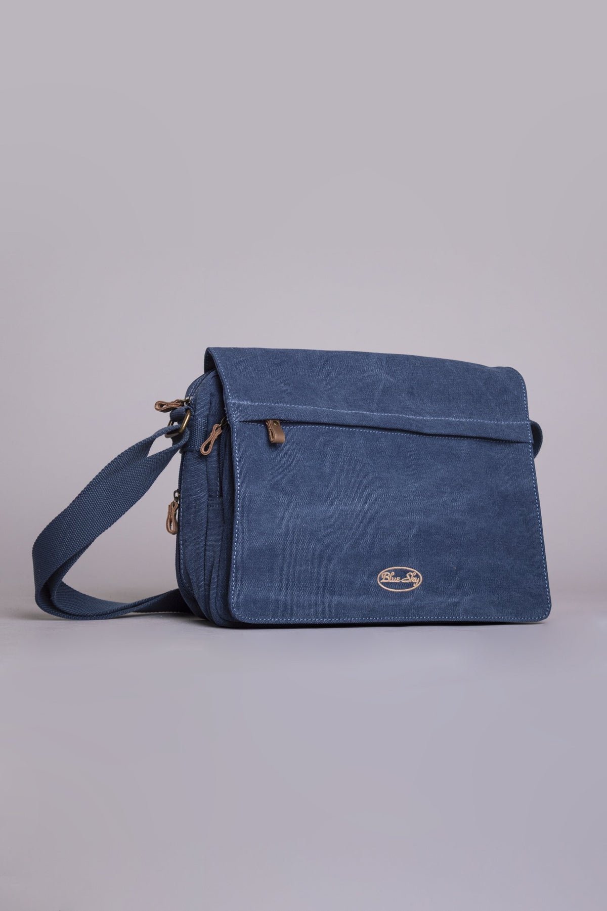 Outlook Canvas Bag, Blue - Blue Sky Clothing Co