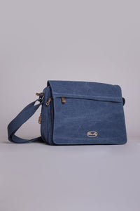 Outlook Canvas Bag, Blue - Blue Sky Clothing Co
