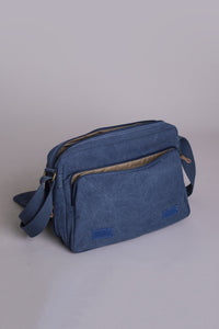 Outlook Canvas Bag, Blue - Blue Sky Clothing Co