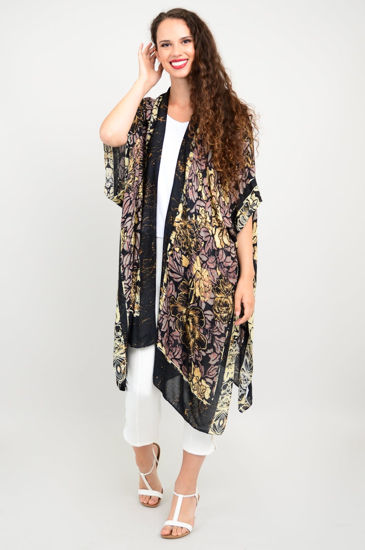 Darcy, Coffee Floral, One Size